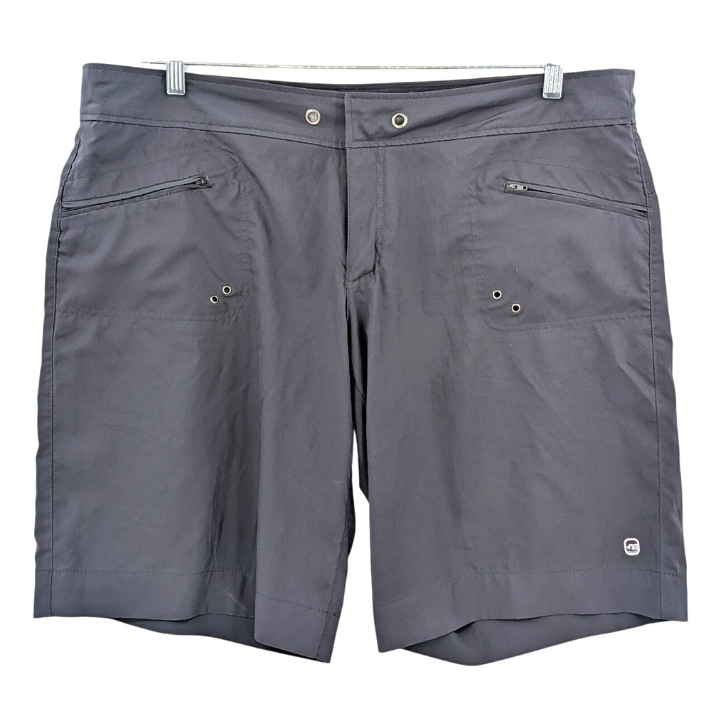 Free Country XXL Gray Performance Shorts‎ Stretch Active Zip Pockets